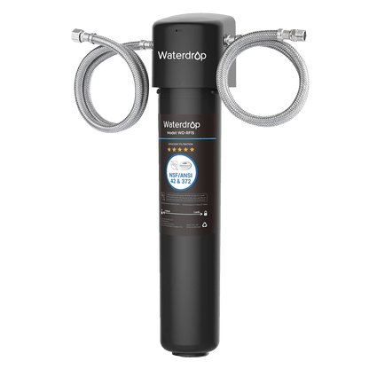 Waterdrop 15UA Under Sink Water Filter System, Reduces Lead, Chlorine, Bad Taste & Odor, Under Counter Water Filter Direct Connect to Kitchen Faucet, NSF/ANSI 42 Certified, 16000 Gallons, USA Tech