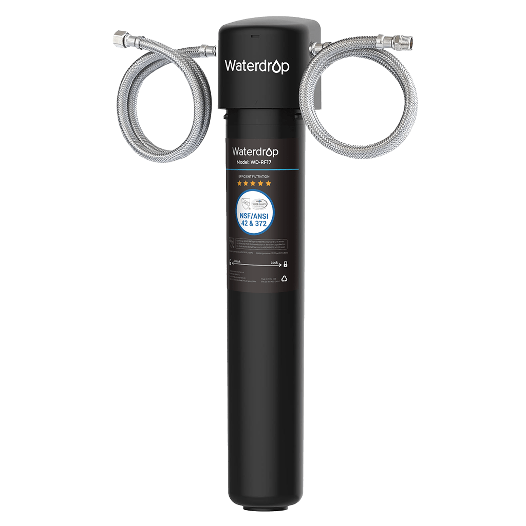 Waterdrop 15UA Under Sink Water Filter System, Reduces Lead, Chlorine, Bad Taste & Odor, Under Counter Water Filter Direct Connect to Kitchen Faucet, NSF/ANSI 42 Certified, 16000 Gallons, USA Tech