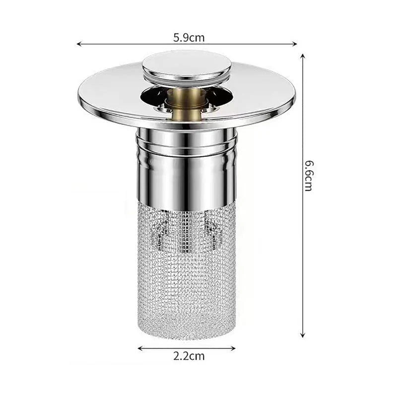 2PC Bathroom Sink Stopper,Bathroom Sink Drain Strainer 