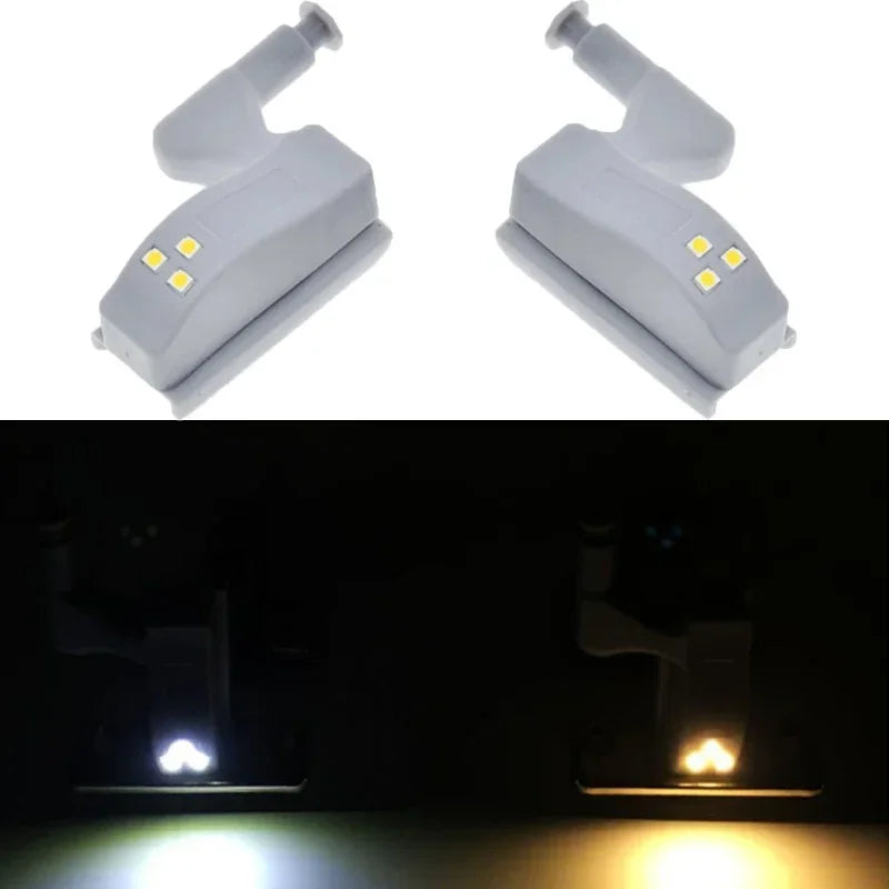 10Pcs/Set Kitchen Cupboard Lights LED Inner Hinge Lamp 