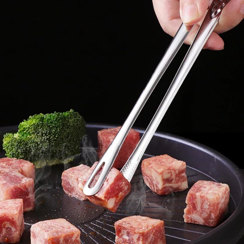 Kitchen Tongs Stainless Steel,BBQ Grill Meat