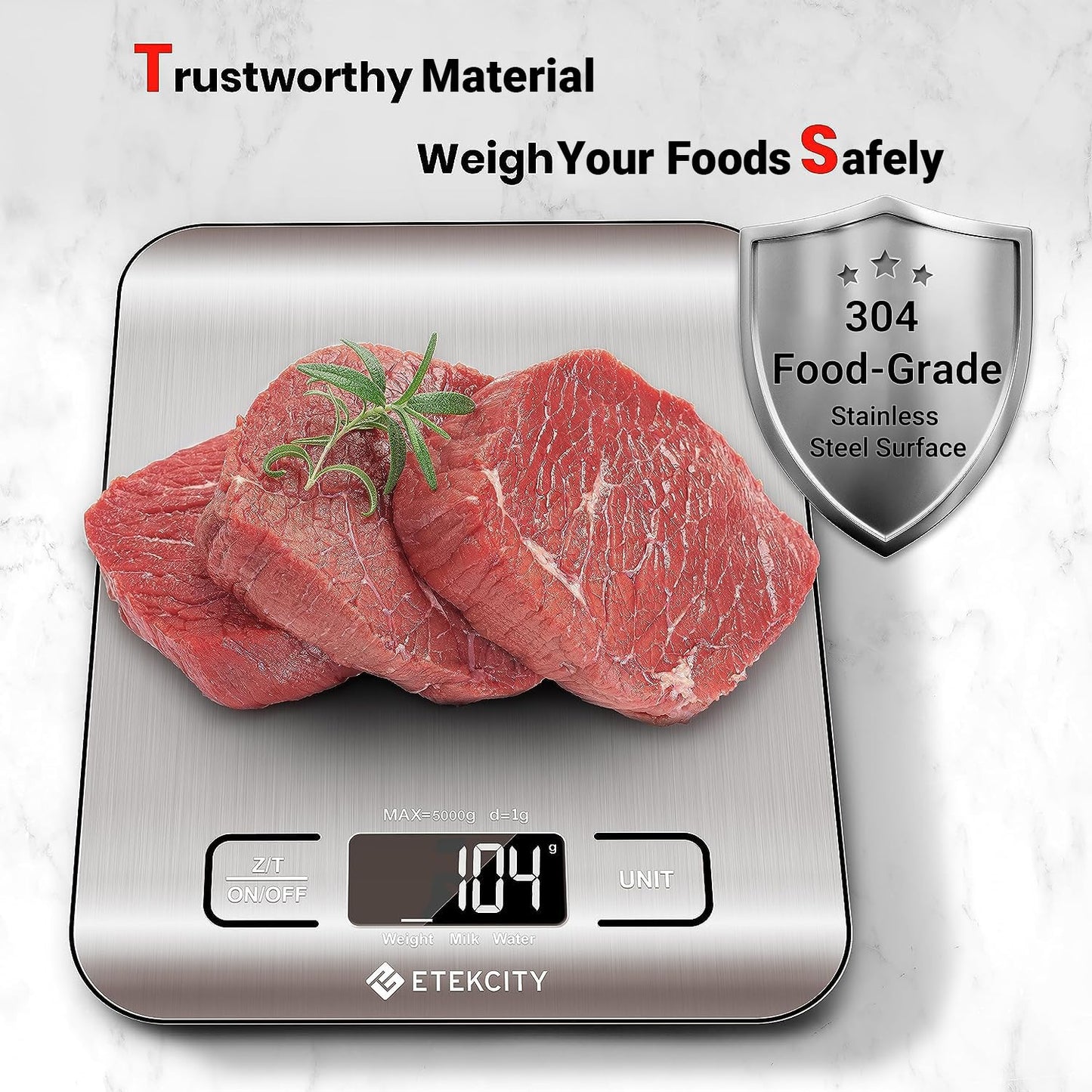 Precision Digital Food Kitchen Scale – Accurate Grams & Ounces Measurements for Weight Loss, Baking, and Cooking