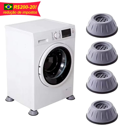 4 Pcs Shock and Noise Cancelling Washing Machine Support, Noise Reducing and Anti Slip Anti Vibration