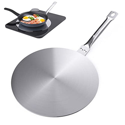 Heat Diffuser Simmer Ring Plate, Stainless Steel with Stainless Handle