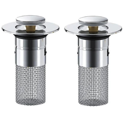 2PC Bathroom Sink Stopper,Bathroom Sink Drain Strainer 