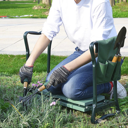 Garden Kneeler Thicken Seat Padded Kneeling Stool Indoor Outdoor 150KG Load Portable Folding