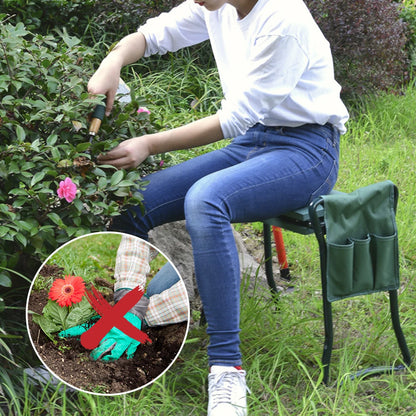 Garden Kneeler Thicken Seat Padded Kneeling Stool Indoor Outdoor 150KG Load Portable Folding