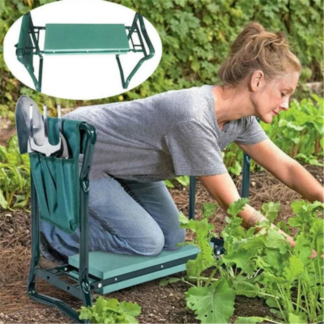 Garden Kneeler Thicken Seat Padded Kneeling Stool Indoor Outdoor 150KG Load Portable Folding