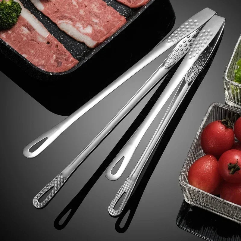 Kitchen Tongs Stainless Steel,BBQ Grill Meat