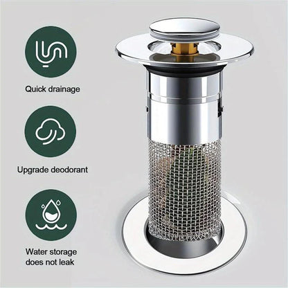 2PC Bathroom Sink Stopper,Bathroom Sink Drain Strainer 