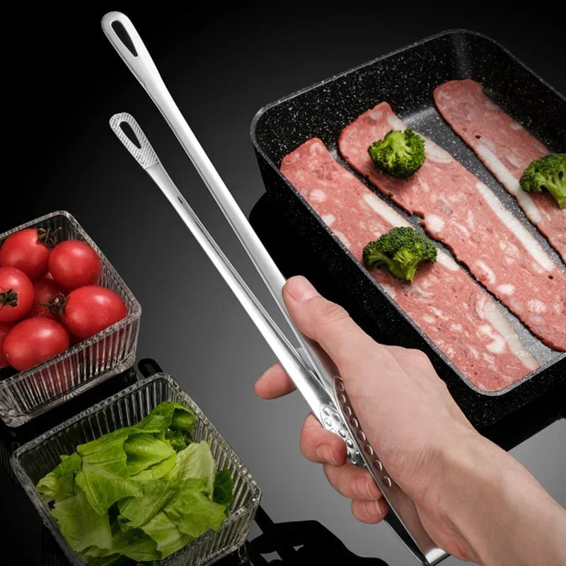 Kitchen Tongs Stainless Steel,BBQ Grill Meat